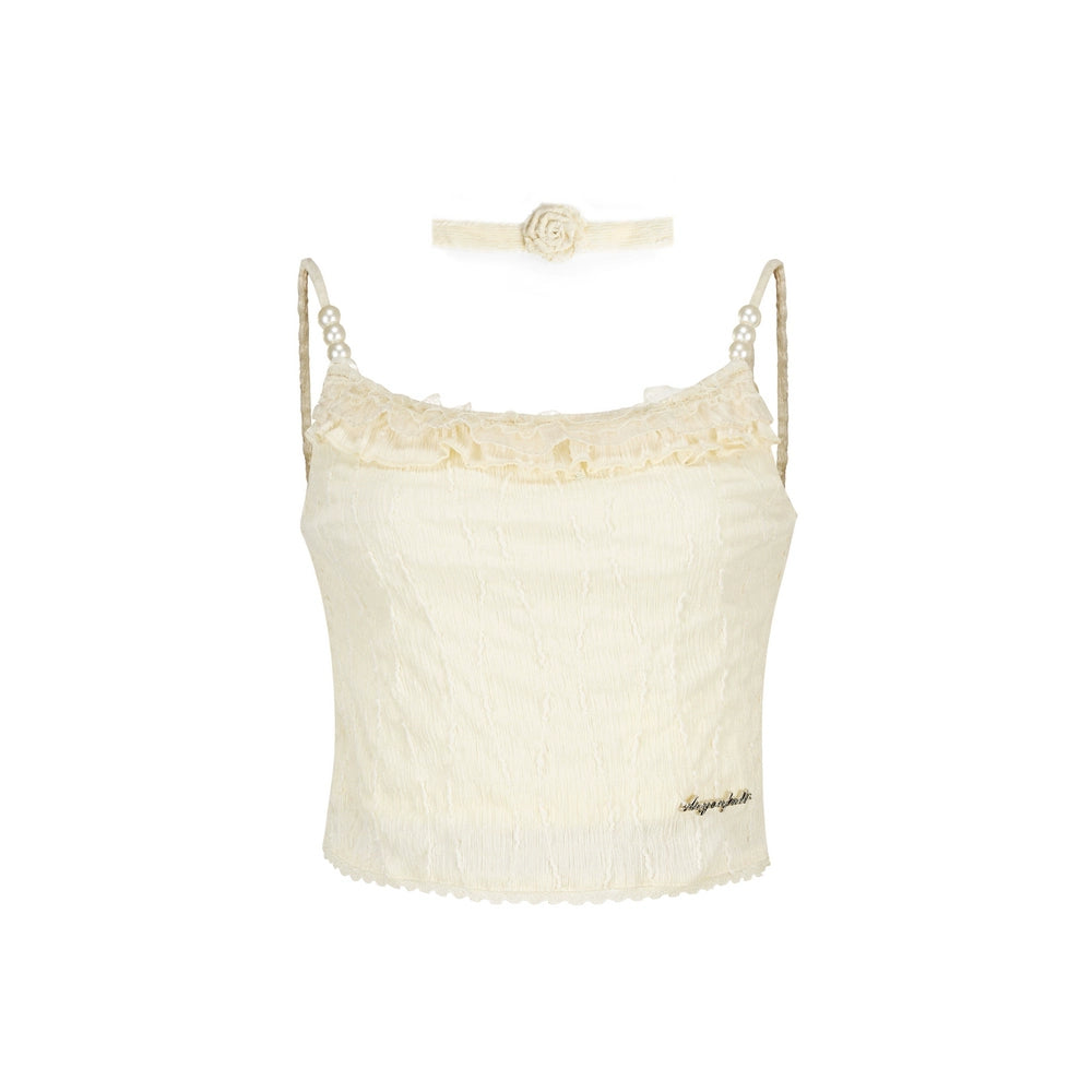 Retro Niche Lace Camisole Top