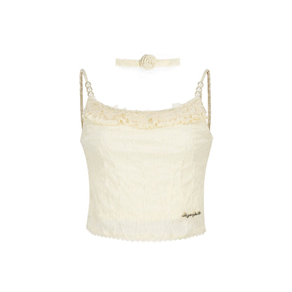 Retro Niche Lace Camisole Top