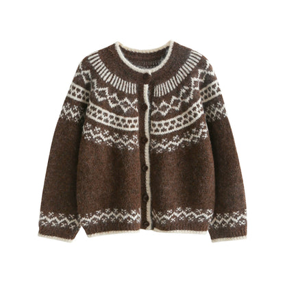 Fair Isle Jacquard Cardigan