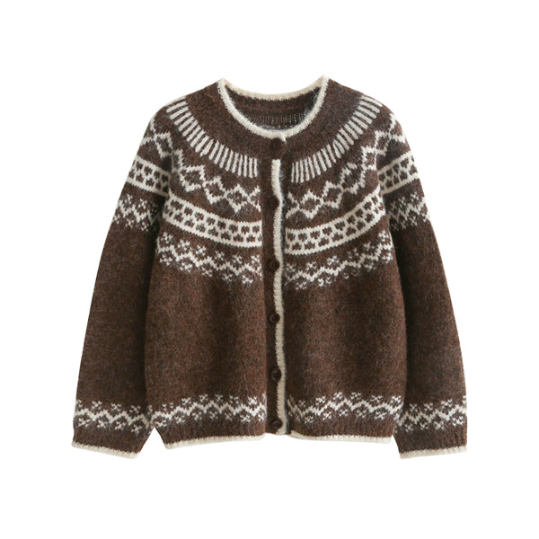 Fair Isle Jacquard Cardigan