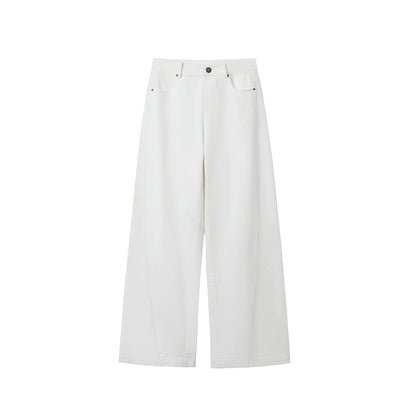 Retro Straight Mop Pants