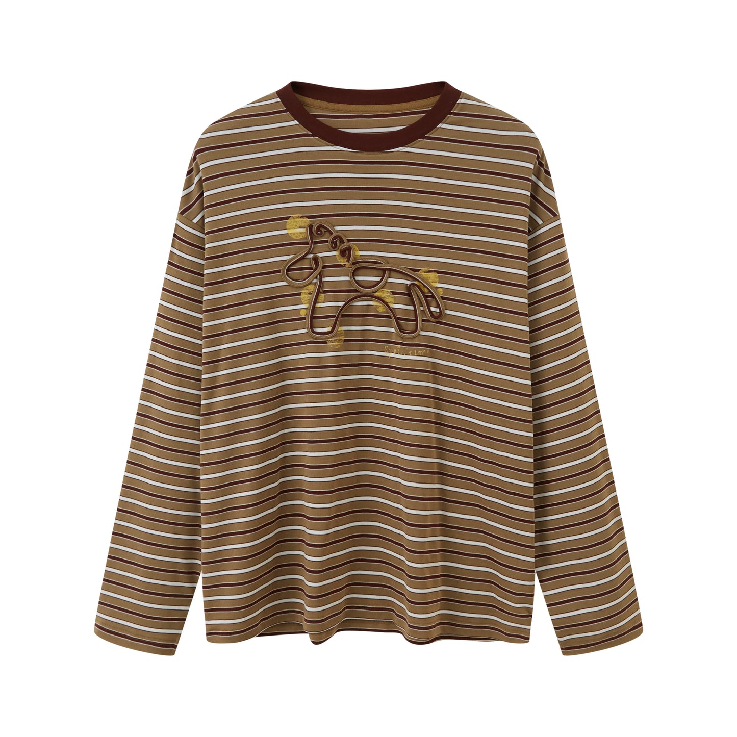 Pony Rope Embroidered Striped T-Shirt