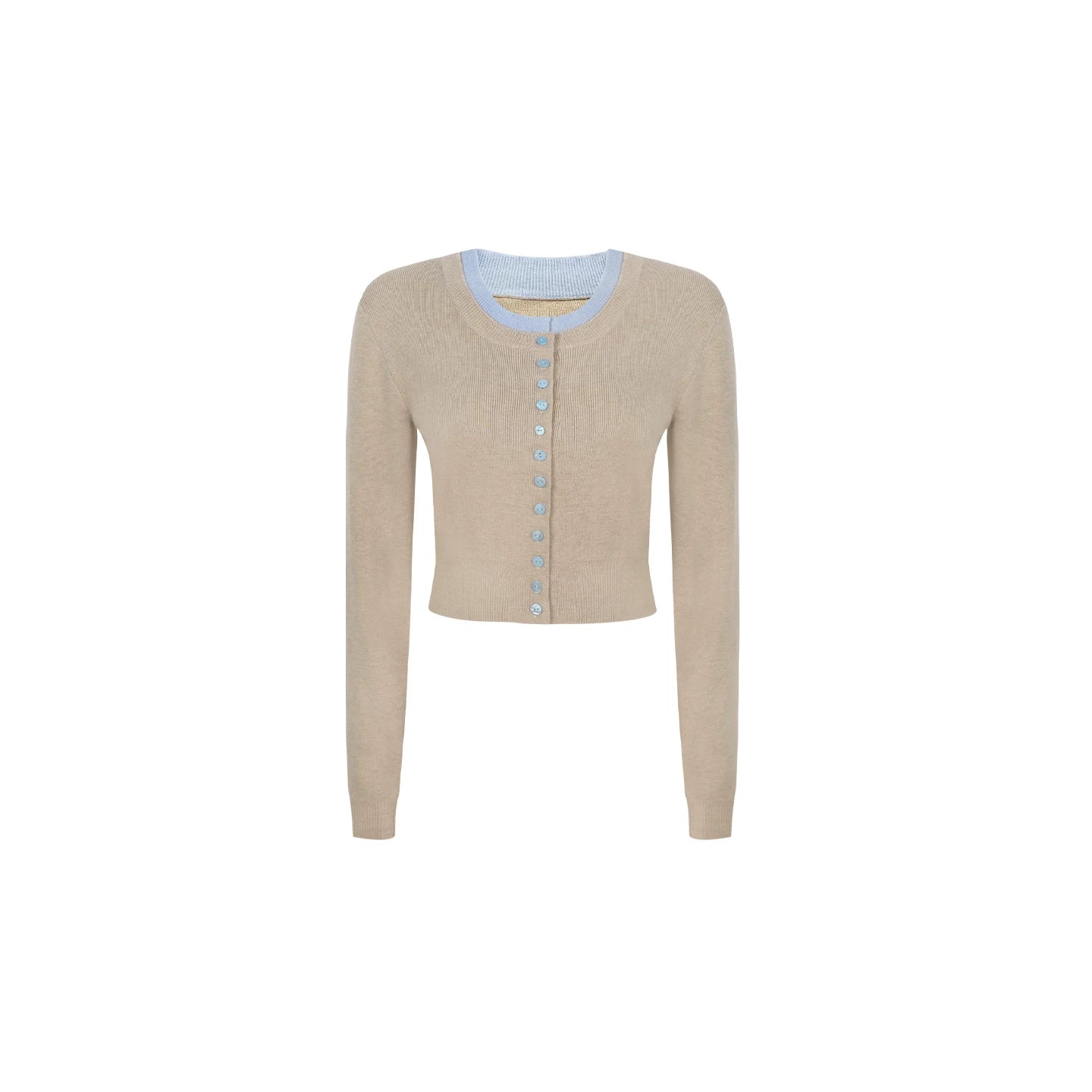 Slim-Fit Knitted Cardigan Matching Set