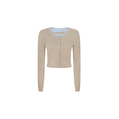 Slim-Fit Knitted Cardigan Matching Set