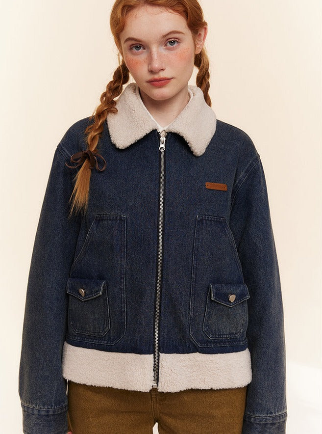 Amerikanische Retro -Denimjacke