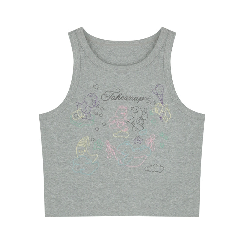 Sweetheart Rainbow Bear Top