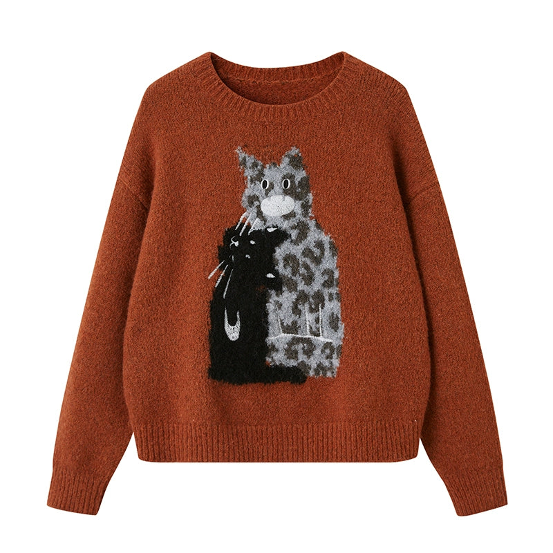 Leopard Crew Neck Sweater