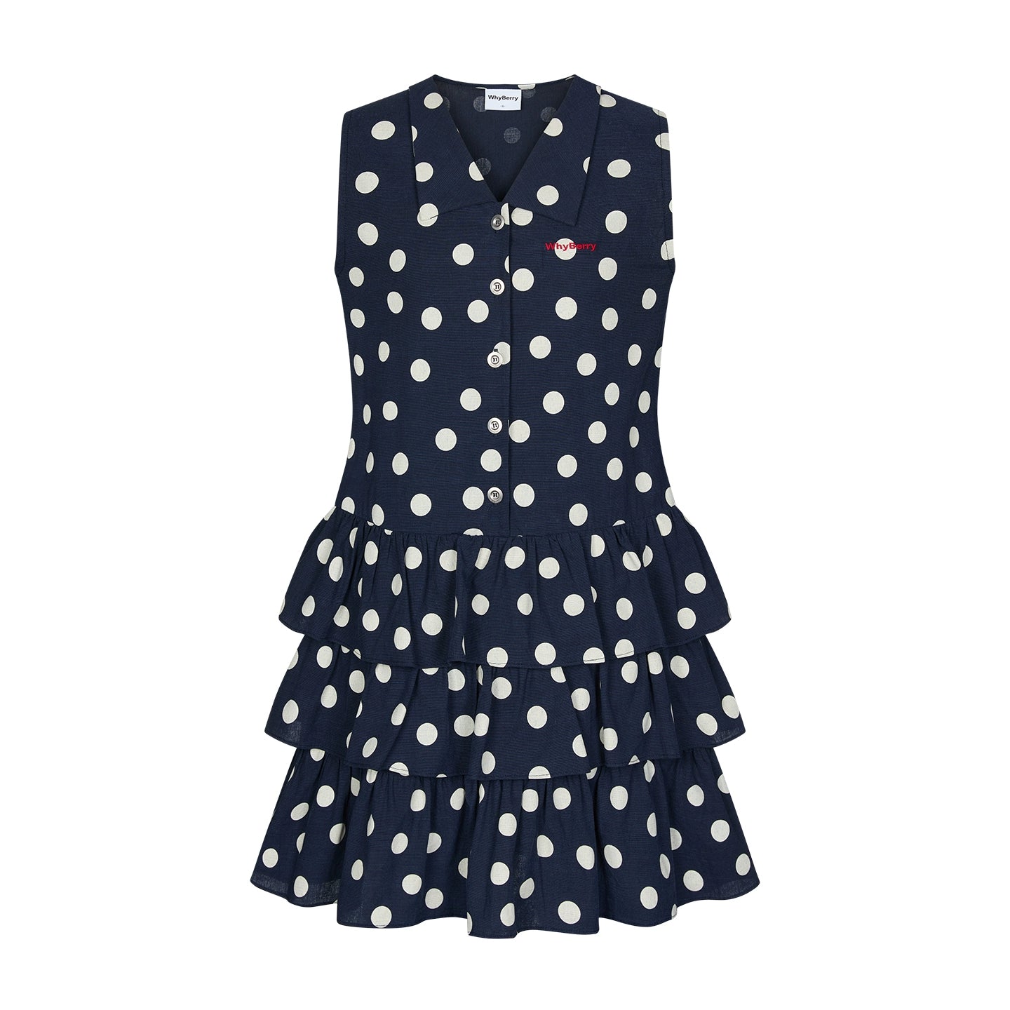 Summer Embroidered Plaid Dress