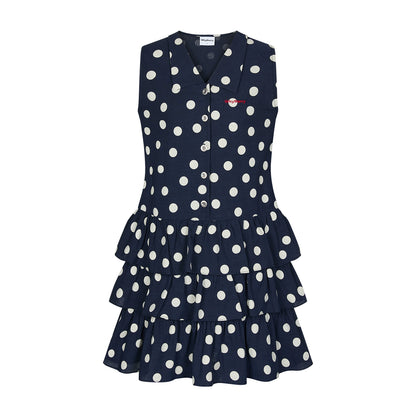 Summer Embroidered Plaid Dress