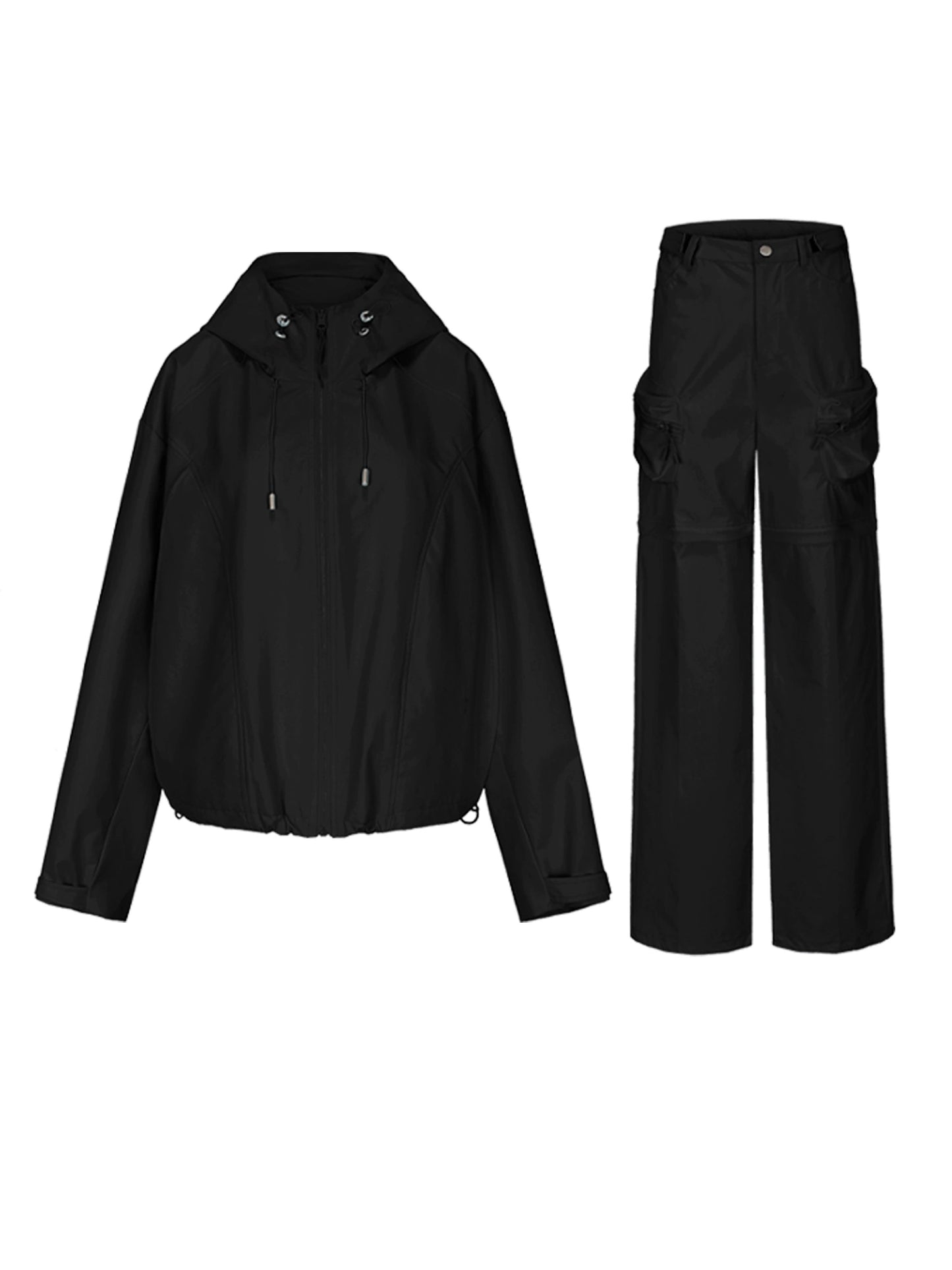 Windproof Waterproof Storm Jacket Pants Set-Up