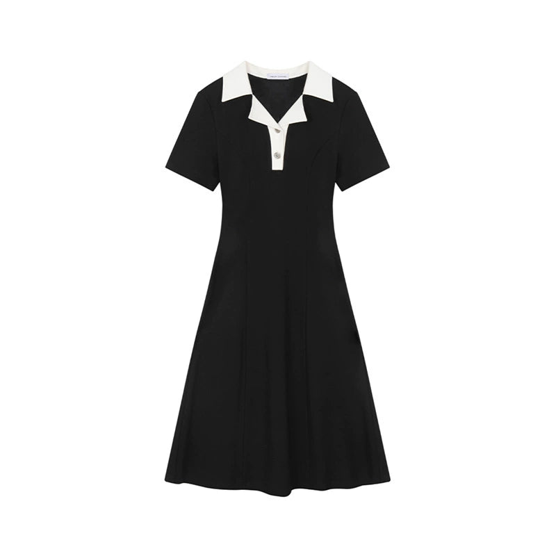 New Design Sense Polo Neck Dress