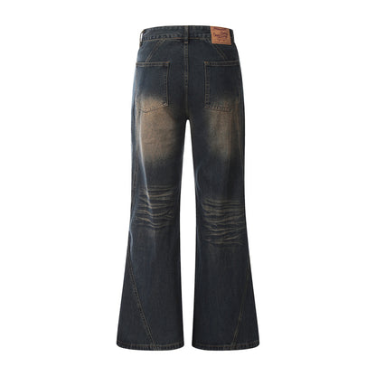 Distressed Hip Hop Denim-Hose