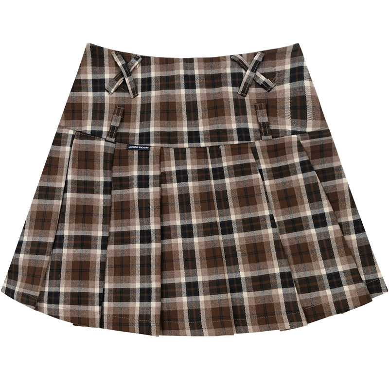 American vintage brown short skirt