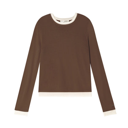 Color-Blocked Wool Cashmere Sweater