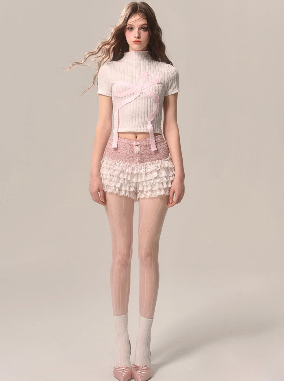 Sweet Doll Knit Crop Top