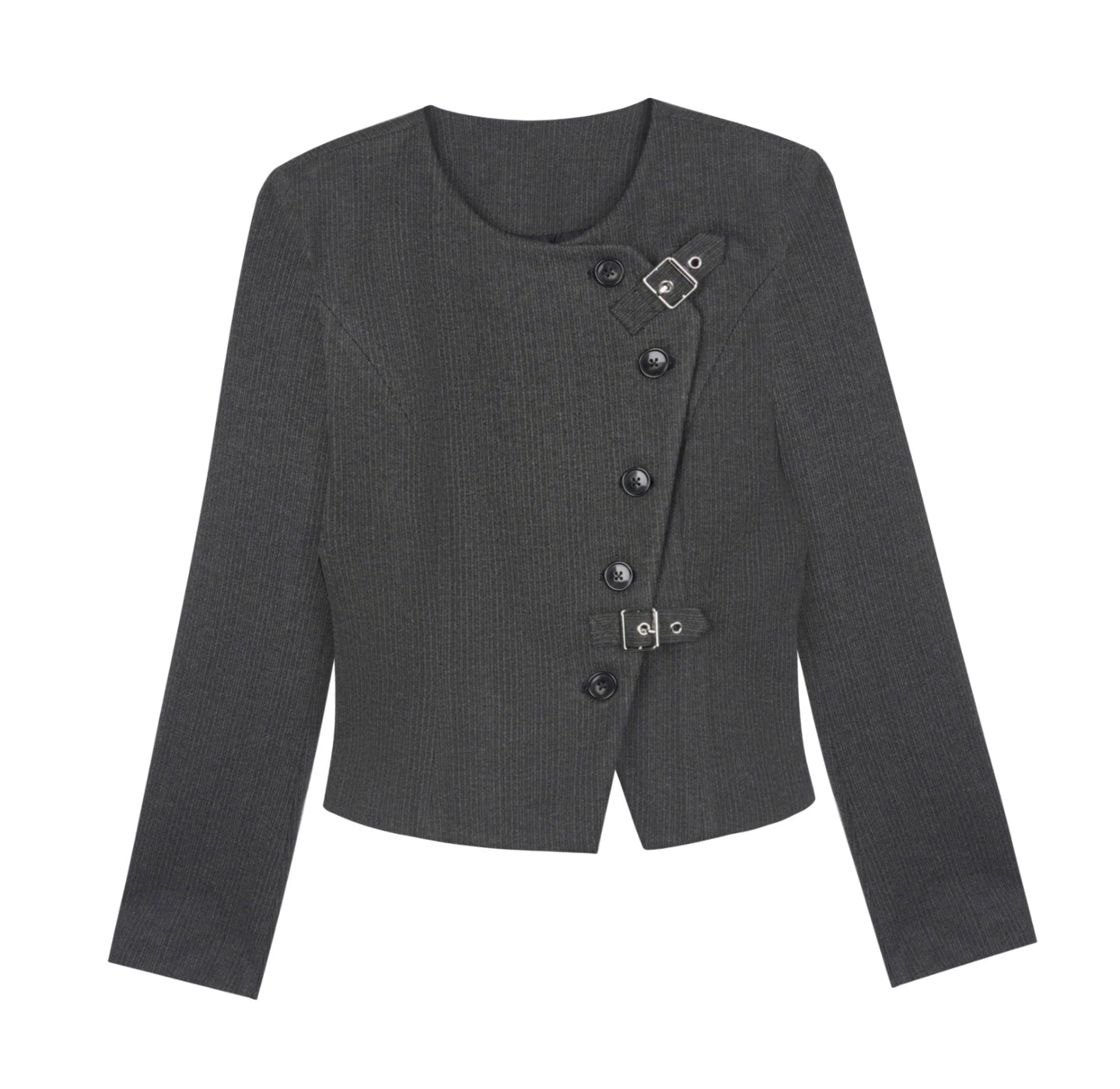 Spirit Gray Woolen Blazer Jacket Set-Up