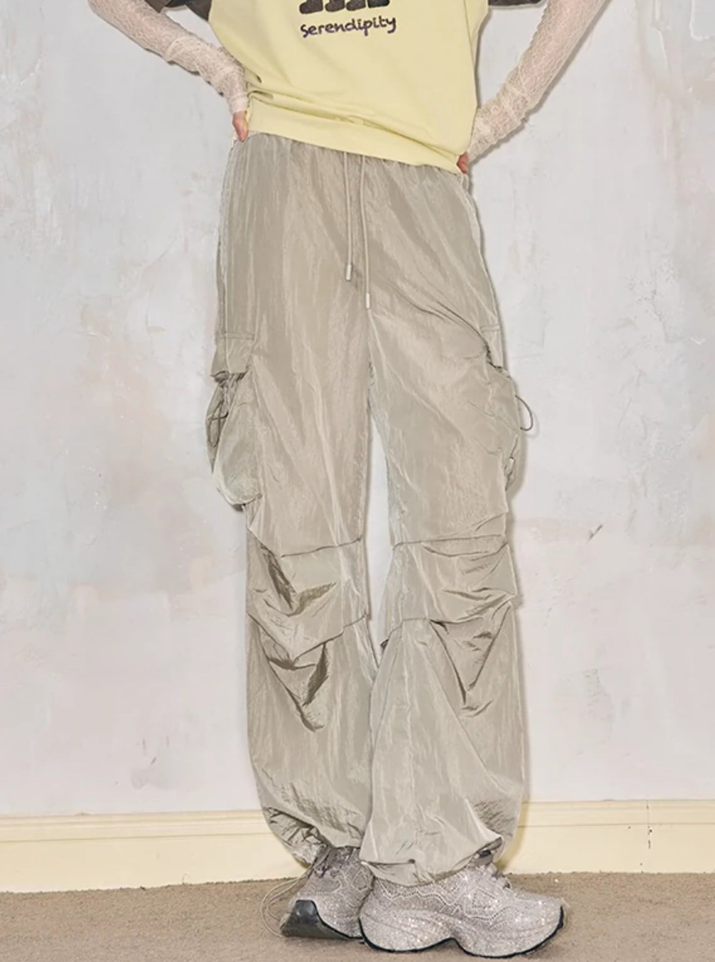 Lace Panel Trousers