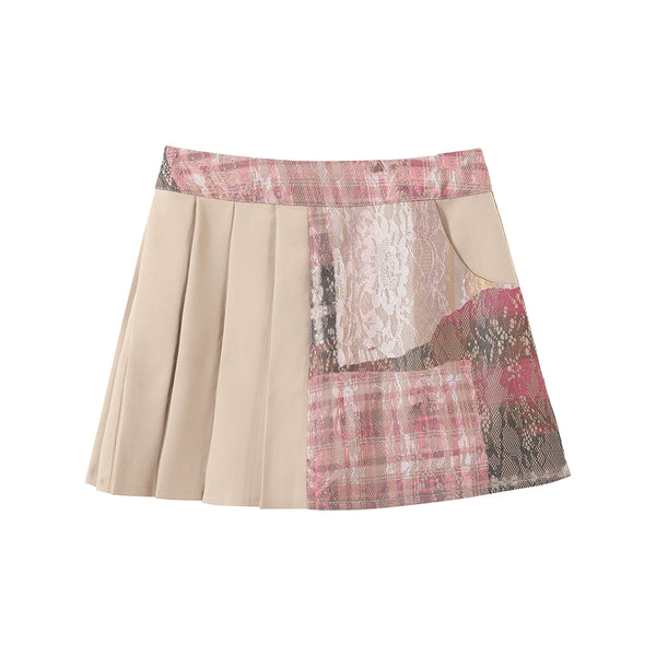 Preppy Style Lace Silhouette Blazer Set-Up