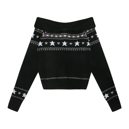 Fair Island One-Shoulder Knit Sweater