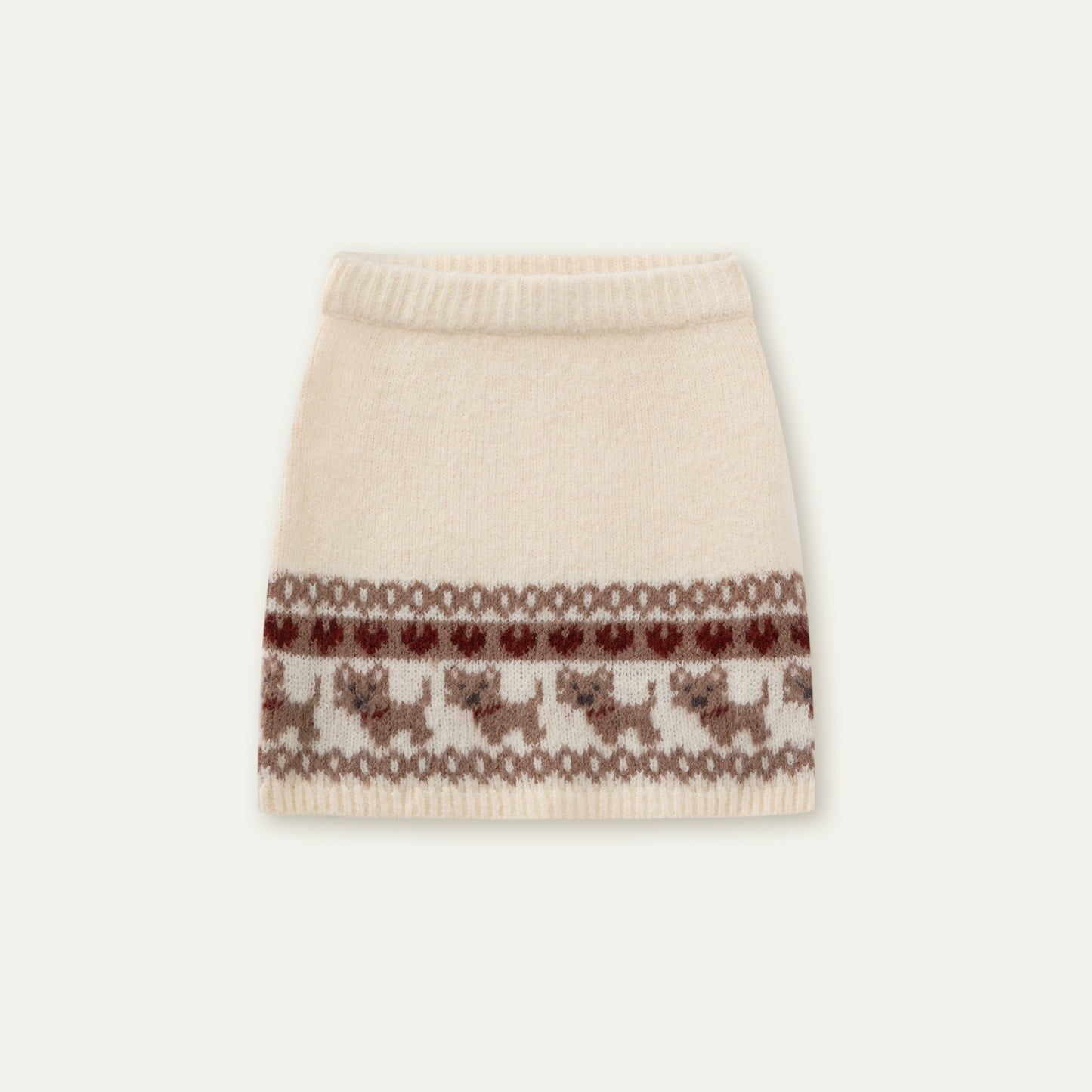 Vintage Knit College Style Sweater Set-Up