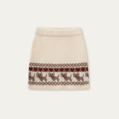 Vintage Knit College Style Sweater Set-Up