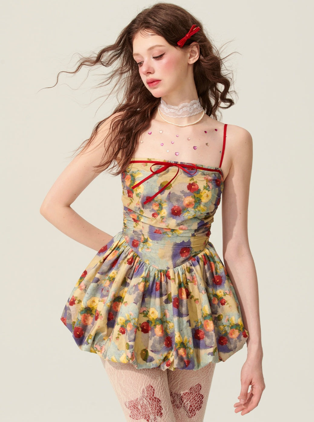 Weniger auch Auge Frühling malerische Ölgemälde Kleid Frauen Sommer Design Sinn dünne sundress, A-Linie Tutu Rock kurzen Rock