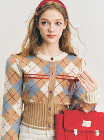 Ruby Knit Plaid Sweater