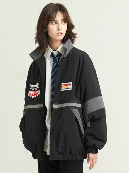 Reflective strip cotton coat