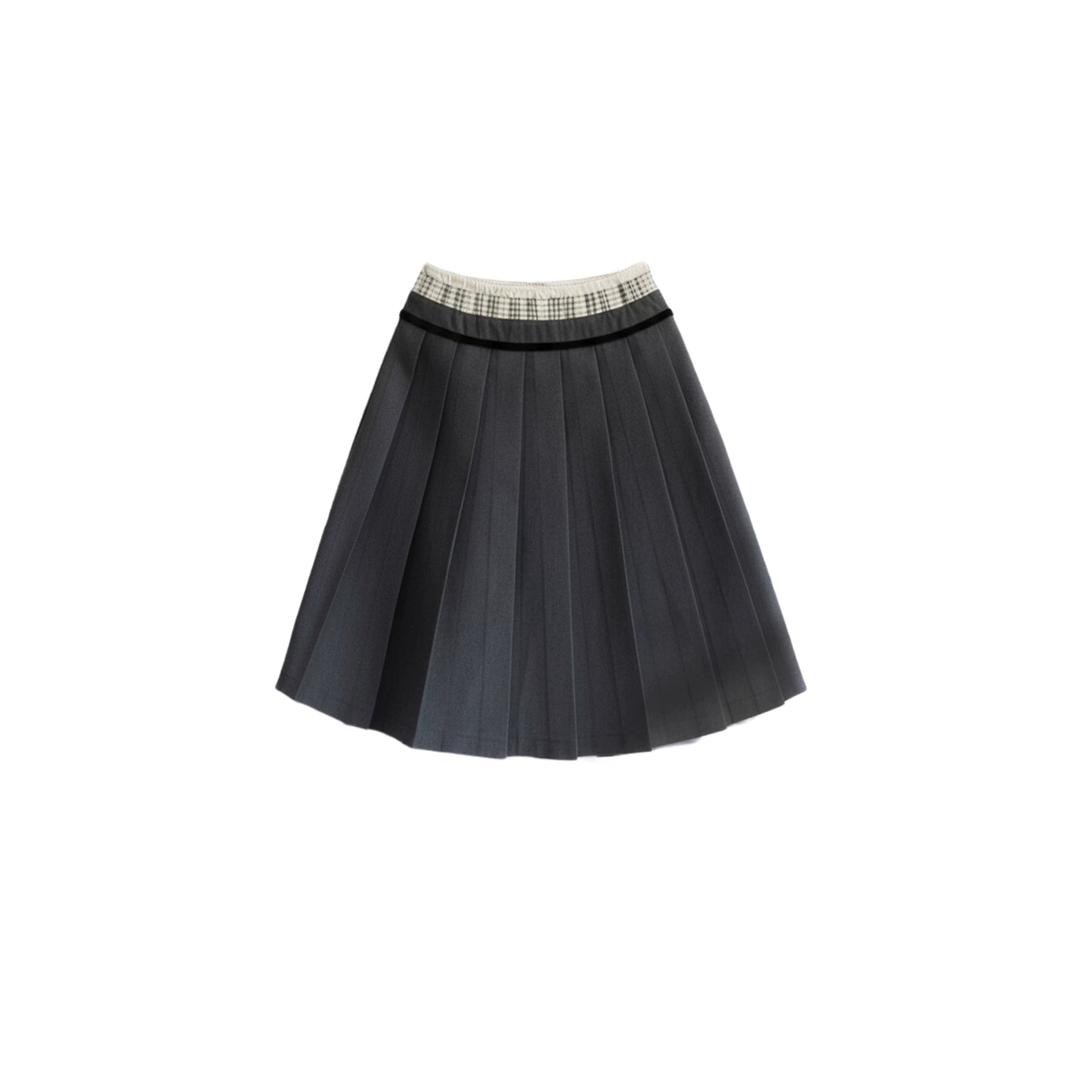 Retro Plaid Pleated Skirt