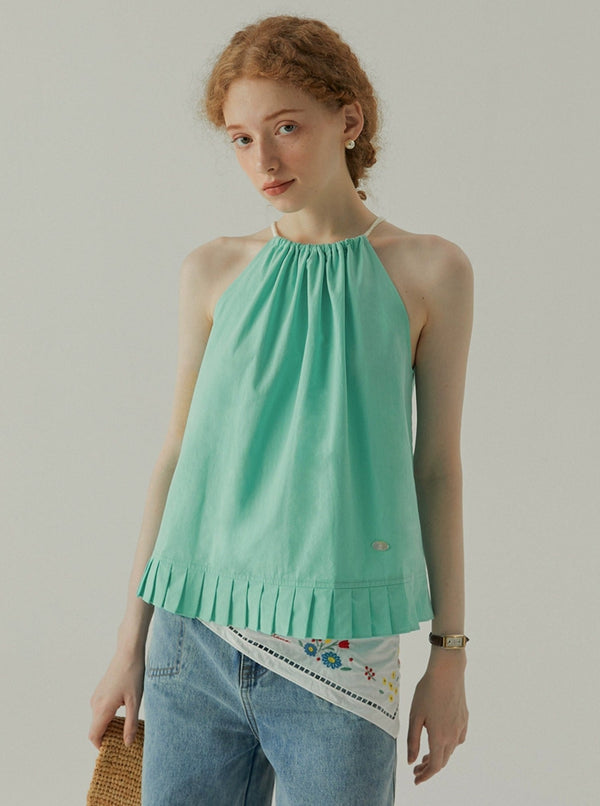 Pleated Drawstring Top