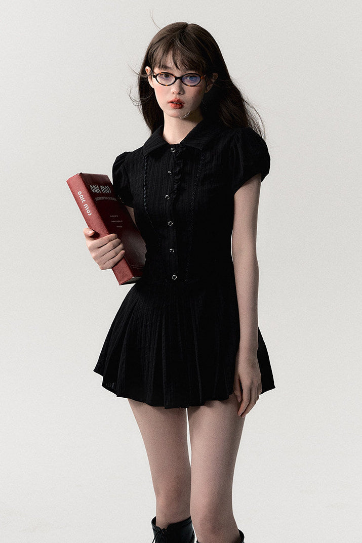 College Style Hot Girl Tea Break Dress