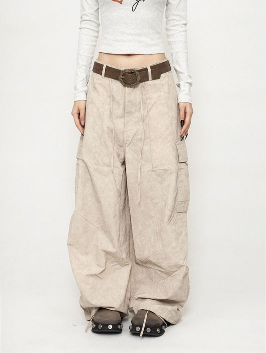 Retro Lose Freizeit Cargo Hose