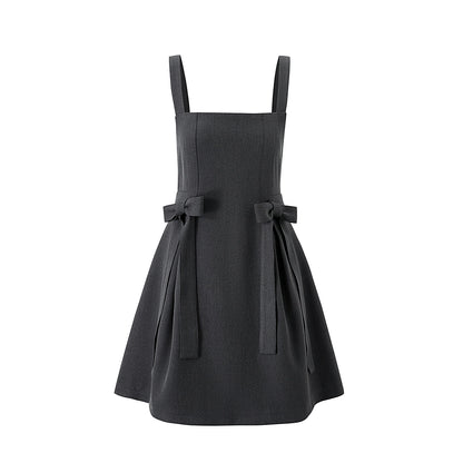 Bow Webbing Design Slip Dress