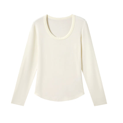 Tencel Wool Crew Neck Top