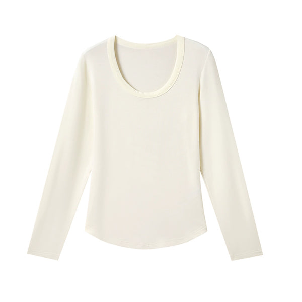 Tencel Wool Crew Neck Top