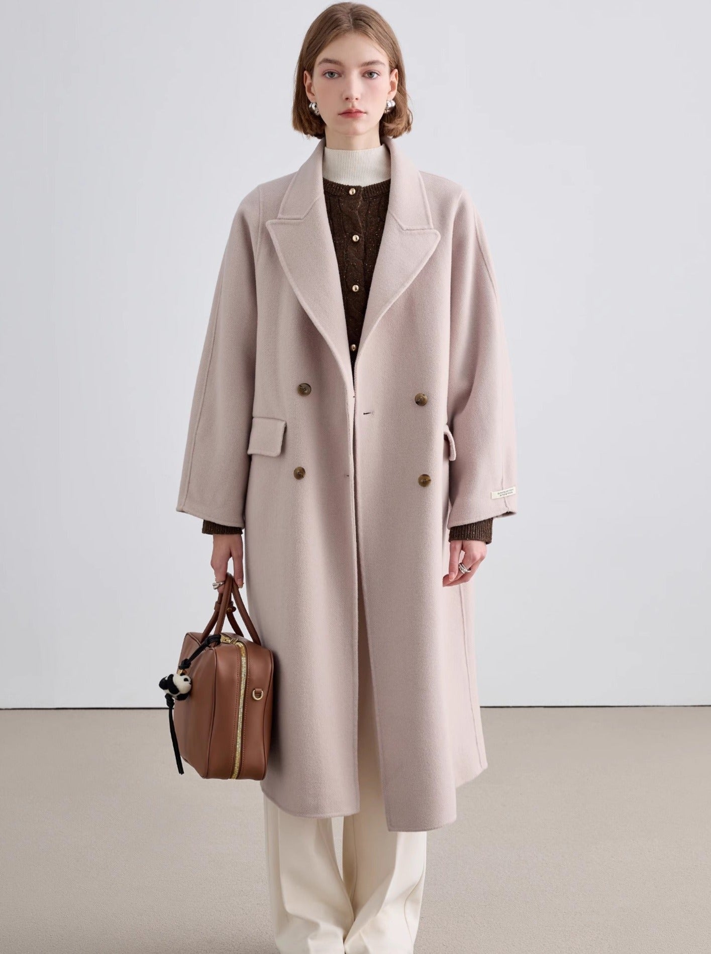 French retro woolen coat