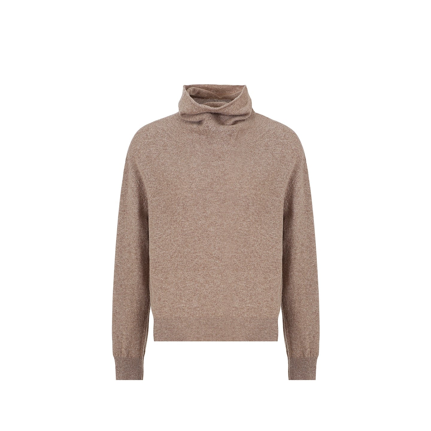 High Cashmere Wool Tricolor Knit Top