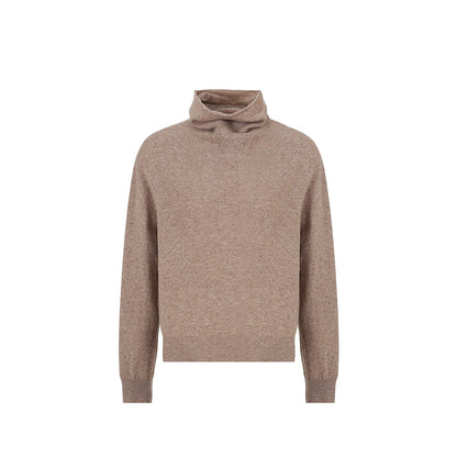 High Cashmere Wool Tricolor Knit Top