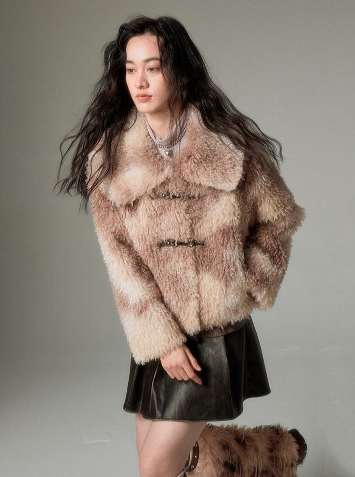 LAMB ROLL FUR JACKET