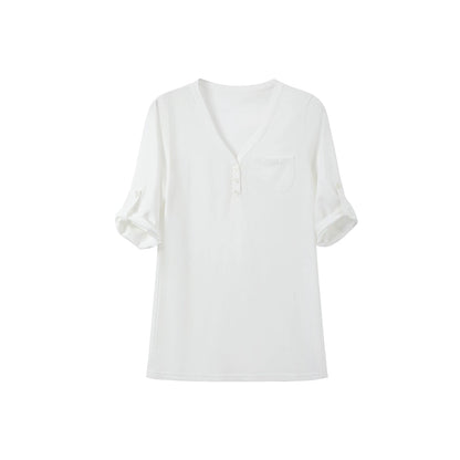 Snowflake Linen Blouse