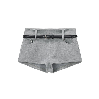 Knitted Vintage Mini Shorts Set-Up