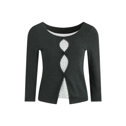 Reversible Faux Sleeve Top