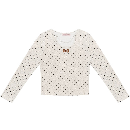Polka Dot Knitted Top