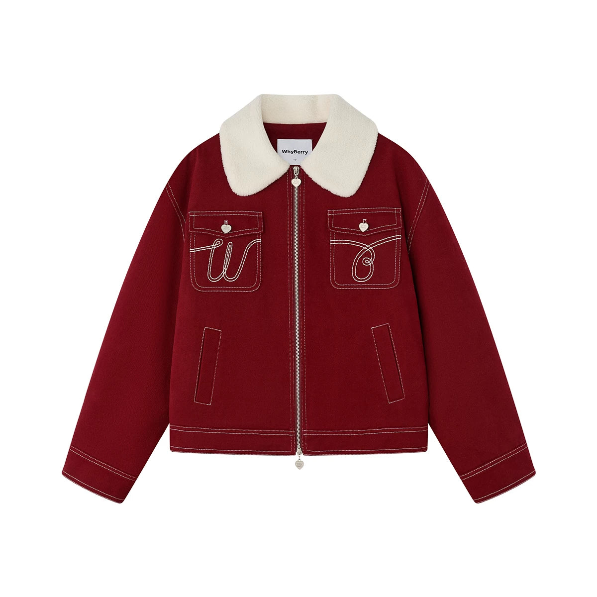 Red Wool Winter Jacket