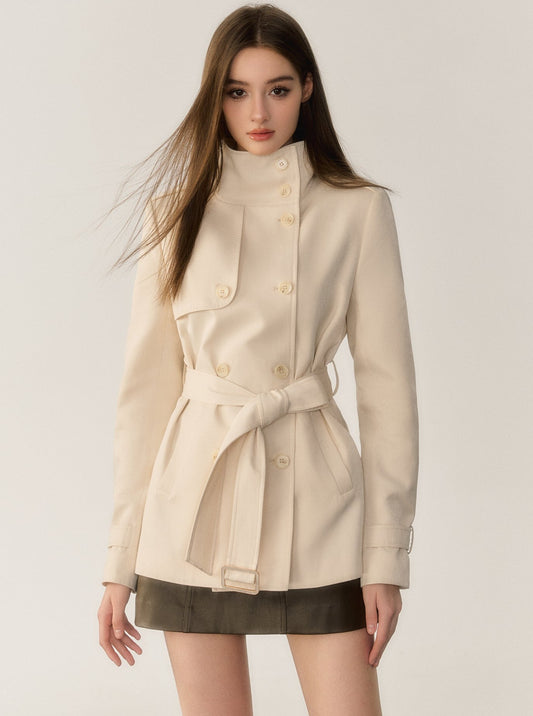 Layered Slim Fit Spring Coat