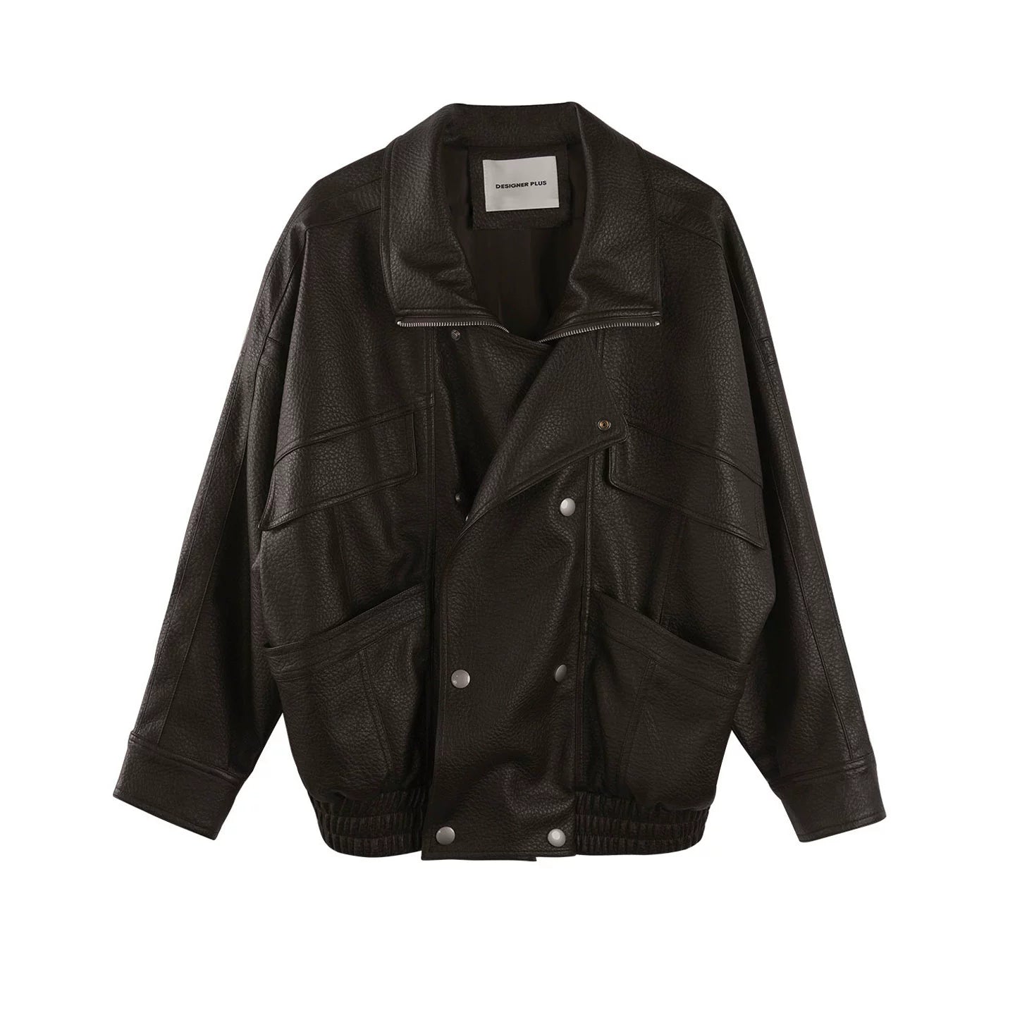 Heavy-Duty Pebbled Leather Jacket