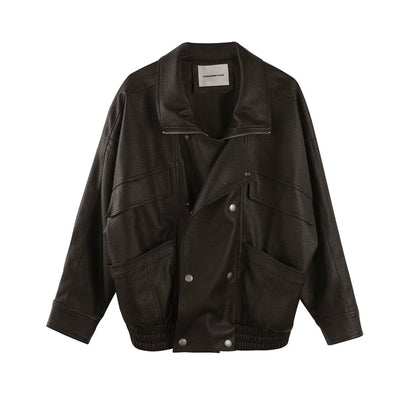 Heavy-Duty Pebbled Leather Jacket