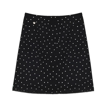 Sweet Peach Polka Dot Skirt