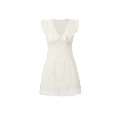 Spice V-Neck Apricot Dress