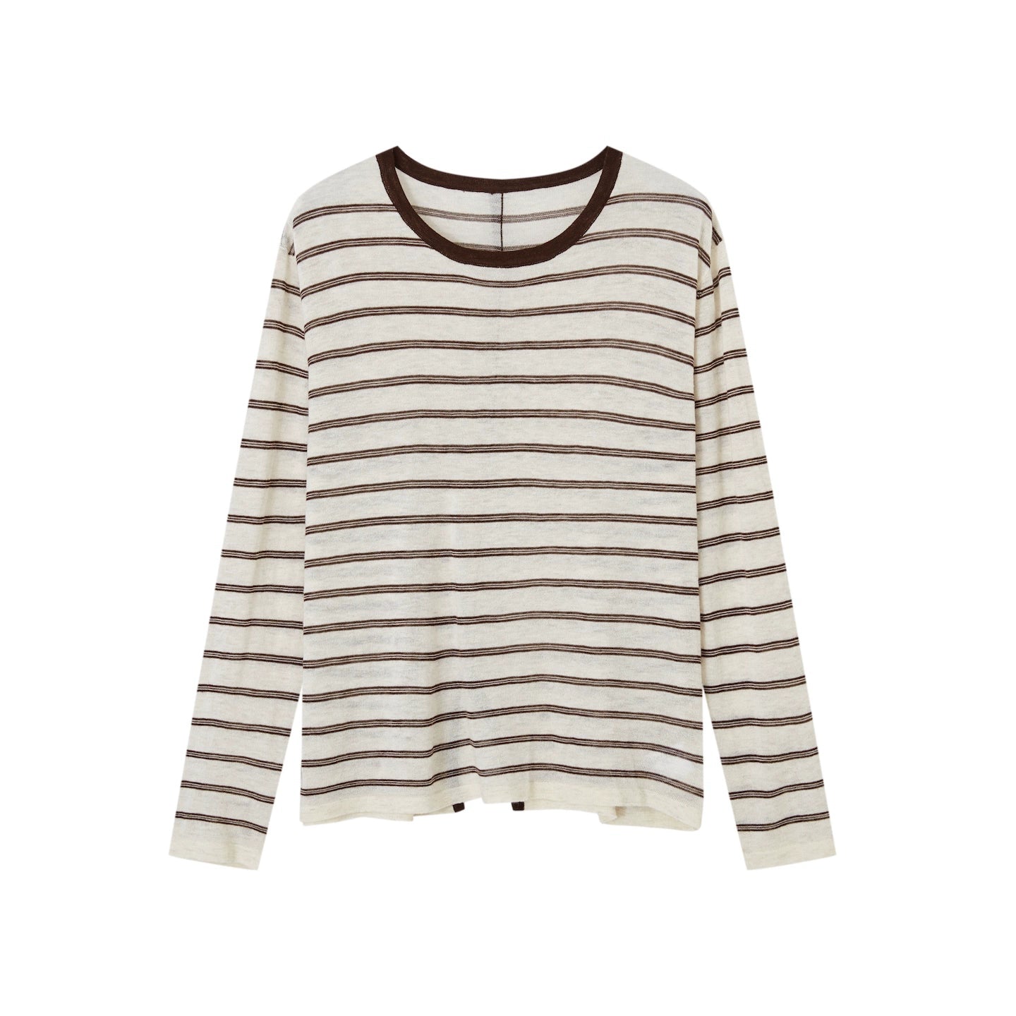 Vintage Striped Gray Knit Top